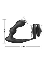 MR PLAY - PLUG ANAL VIBRATÓRIO COM ANEL PENIANO E CONTROLE REMOTO