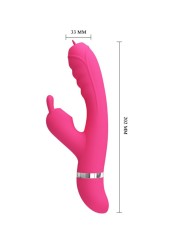 PRETTY LOVE - PHOENIX MULTIFUNCTION RABBIT VIBRATOR PINK