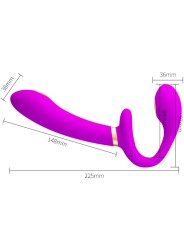 PRETTY LOVE - THUNDERBIRD DOUBLE VIBRATEUR STRAP-ON TÉLÉCOMMANDE VIOLE