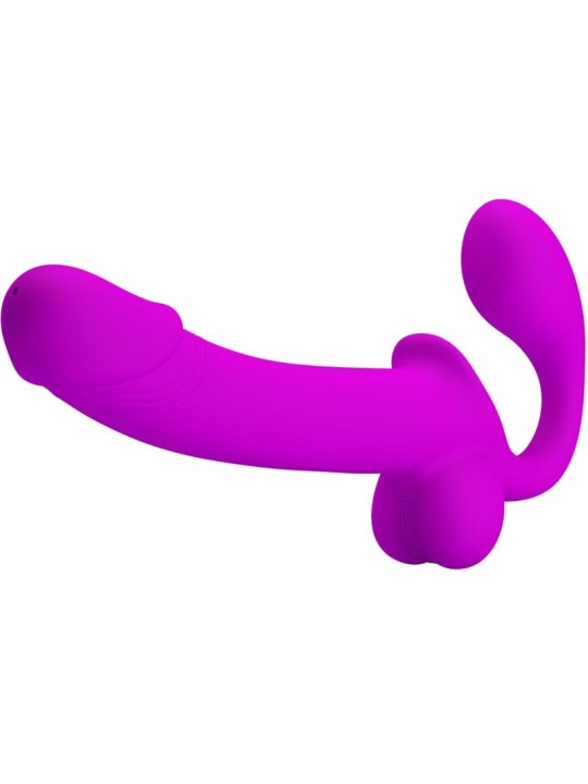 PRETTY LOVE - KELPIE DOUBLE STRAP-ON STIMULATOR PURPLE