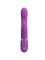 PRETTY LOVE - VIBRATORE E STIMOLATORE MULTIFUNZIONE 4 IN 1 VIOLA