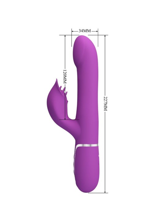 PRETTY LOVE - VIBRADOR E ESTIMULADOR MULTIFUNCIONAL 4 EM 1 ROXO