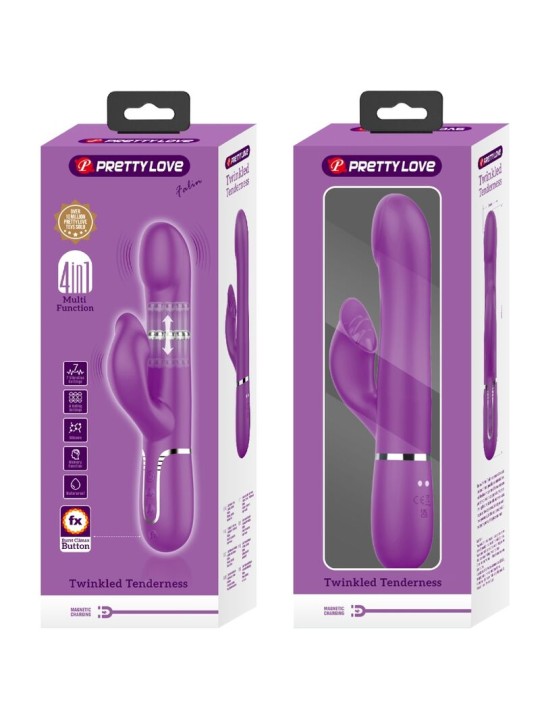 PRETTY LOVE - 4 IN 1 MULTIFUNCTIONELE VIBRATOR & STIMULATOR PAARS