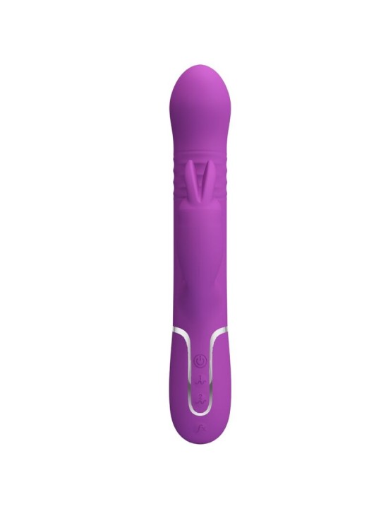 PRETTY LOVE - COALE 4 IN 1 MULTIFUNCTION RABBIT VIBRATOR PURPLE