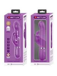 PRETTY LOVE - VIBRATEUR LAPIN MULTIFONCTION COALE 4 EN 1 VIOLET