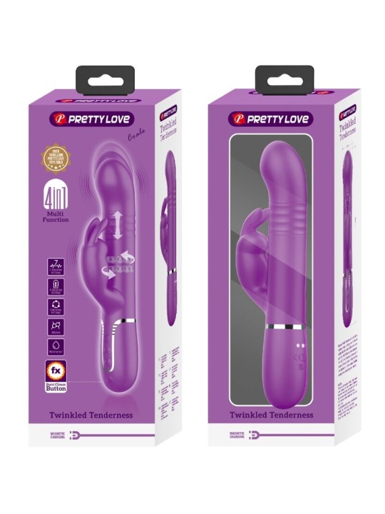 PRETTY LOVE - COALE 4 EM 1 MULTIFUNCIONAL COELHO VIBRADOR ROXO
