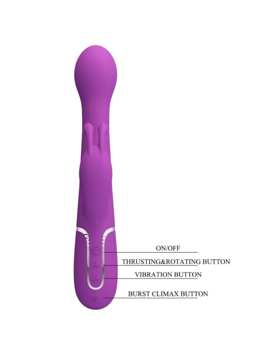 PRETTY LOVE - DEJON 3 IN 1 MULTIFUNCTIONELE KONIJNENVIBRATOR PAARS