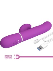 PRETTY LOVE - PERLITA 3 IN 1 MULTIFUNKTIONS-RABBIT-VIBRATOR LILA