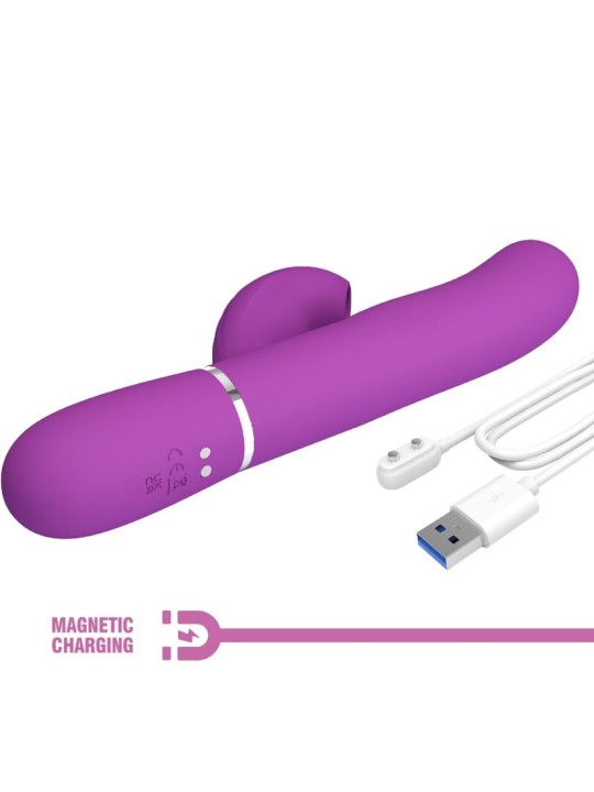 PRETTY LOVE - PERLITA 3 IN 1 MULTIFUNKTIONS-RABBIT-VIBRATOR LILA