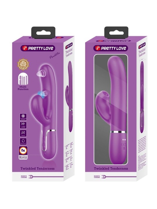 PRETTY LOVE - PERLITA 3 IN 1 MULTIFUNKTIONS-RABBIT-VIBRATOR LILA