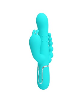 PRETTY LOVE - CAMMY TRIPLE VIBRATOR KONIJN MULTIFUNCTIONEEL 4 IN 1 BLA