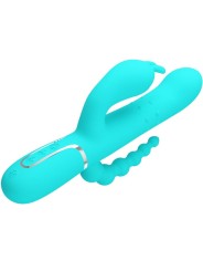 PRETTY LOVE - CAMMY 4 EN 1 VIBRATEUR MULTIFONCTION TRIPPLE RABBIT BLEU