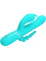 PRETTY LOVE - CAMMY TRIPLE VIBRADOR RABBIT MULTIFUNCIÓN 4 EN 1 AZUL