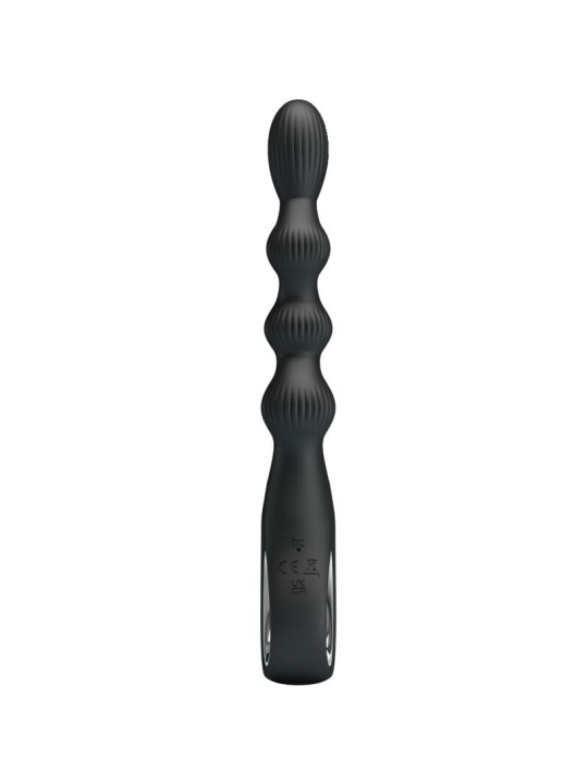 PRETTY LOVE - VIBRATEUR ANAL FEDERER 12 VIBRATIONS NOIR