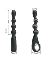 PRETTY LOVE - FEDERER VIBRATORE ANALE 12 VIBRAZIONI NERO