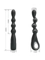 PRETTY LOVE - VIBRATEUR ANAL FEDERER 12 VIBRATIONS NOIR