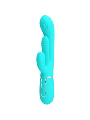 PRETTY LOVE - SHANIA TRIPLE RABBIT VIBRATORE MULTIFUNZIONE 3 IN 1 BLU