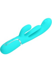 PRETTY LOVE - SHANIA TRIPLE RABBIT MULTIFUNCIONAL VIBRADOR 3 EM 1 AZUL