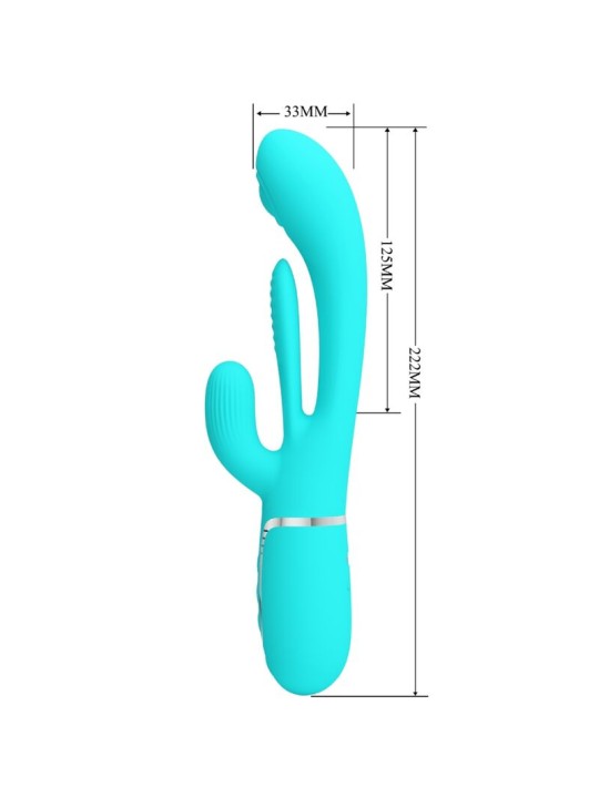 PRETTY LOVE - SHANIA DRIEVOUDIGE VIBRATOR KONIJN MULTIFUNCTIONEEL 3 IN