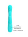 PRETTY LOVE - SHANIA TRIPLE RABBIT VIBRATORE MULTIFUNZIONE 3 IN 1 BLU