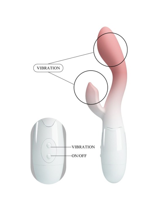 PRETTY LOVE - BRIGHTY G-SPOT VIBRATOR + CLITORIS STIMULATOR 30 VIBRATI