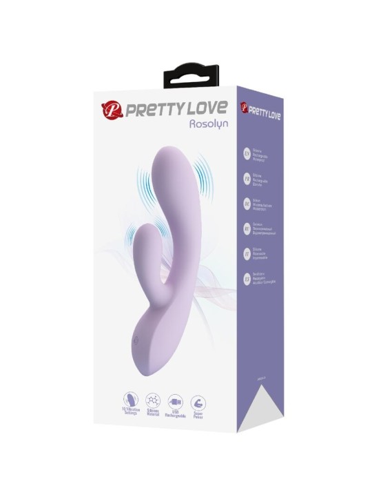 PRETTY LOVE - VIBRATORE CONIGLIO ROSOLYN 10 VIBRAZIONI VIOLA