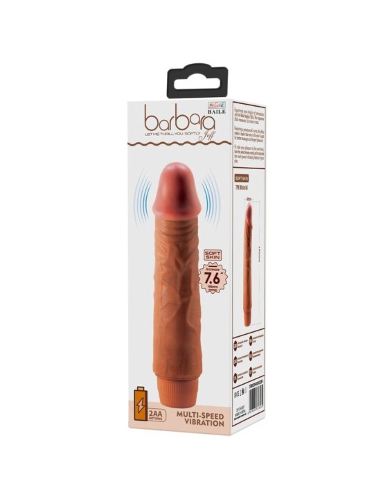 BAILE - JEFF REALISTIC VIBRATOR 19.5 CM MULATTO