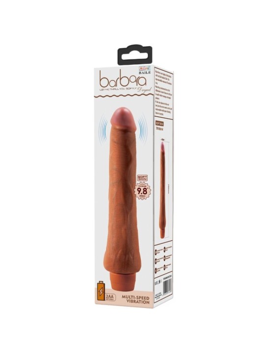 BAILE - DRYAD VIBRADOR REALÍSTICO 25 CM MULATO