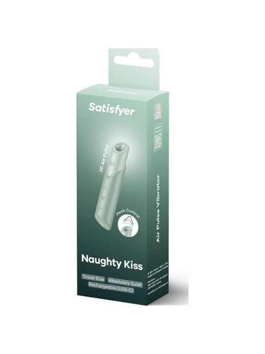 SATISFYER - NAUGHTY KISS WAVE STIMOLATORE CLITORIDEO ACQUAMARINA