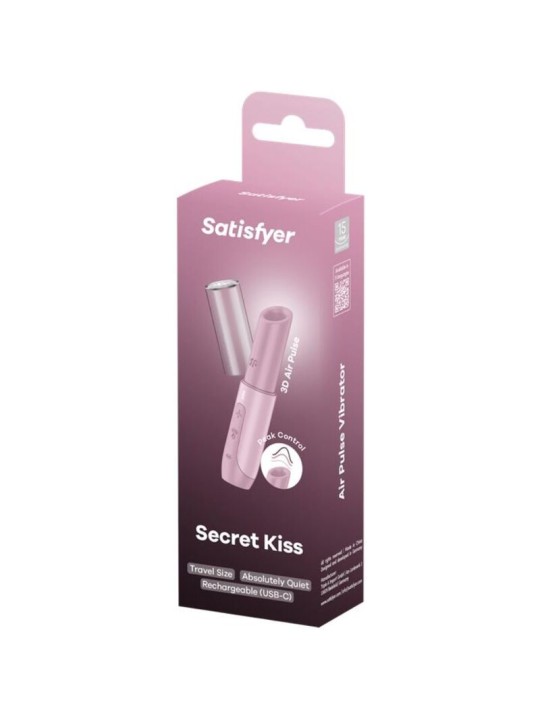 SATISFYER - SECRET KISS PINK WAVE CLITORIS STIMULATOR