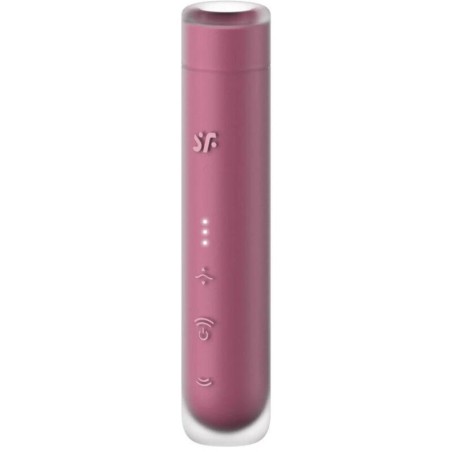 SATISFYER - EERSTE KUS CLITORIS STIMULATOR VAN WAVES GARNET