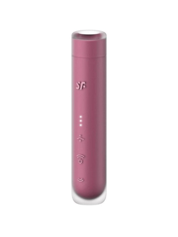 SATISFYER - EERSTE KUS CLITORIS STIMULATOR VAN WAVES GARNET