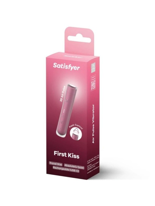 SATISFYER - STIMULATEUR DE CLITORIS FIRST KISS WAVE GARNET