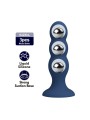 MR PLAY - PLUG ANAL AVEC BILLES MÉTALLIQUES ET VENTOUSE BLEUE