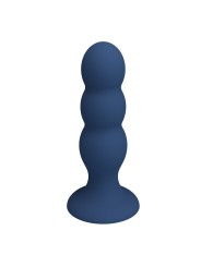 MR PLAY - PLUG ANAL CON 3 BOLAS METÁLICAS Y VENTOSA AZUL