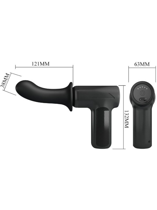 PRETTY LOVE - DJ DOCTOR MASSAGER 5 SETTINGS BLACK