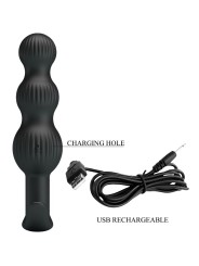 PRETTY LOVE - VIBRATEUR ANAL SIDNEY 10 VIBRATIONS NOIR