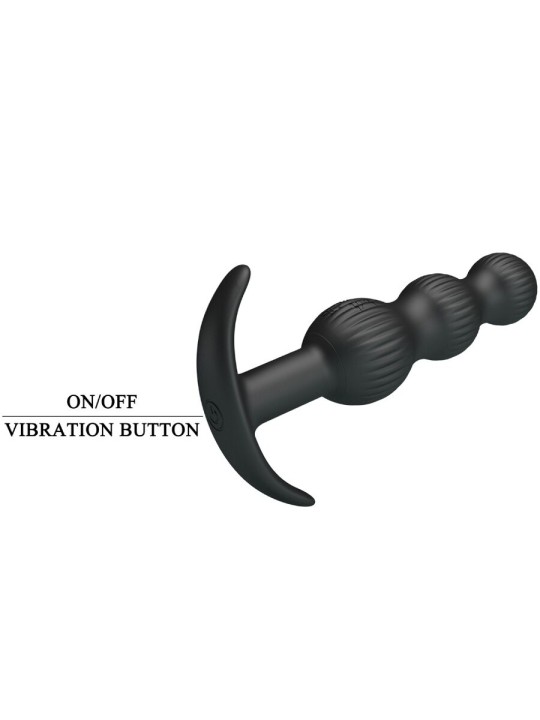 PRETTY LOVE - VIBRATEUR ANAL SIDNEY 10 VIBRATIONS NOIR