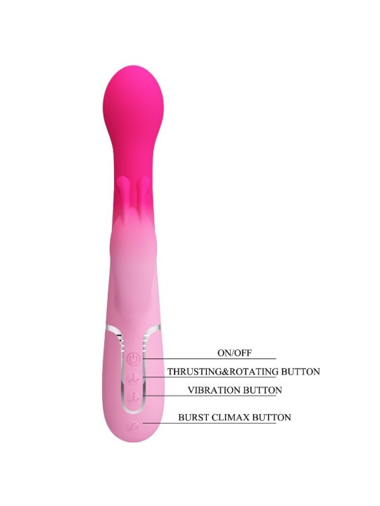 PRETTY LOVE - DEJON 3 IN 1 MULTIFUNCTIONELE KONIJNENVIBRATOR ROZE