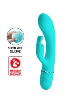 PRETTY LOVE - SCOCCO VIBRADOR COELHO TURQUESA