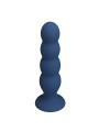 MR PLAY - PLUG ANAL COM 4 BOLINHAS DE METAL E VENTOSA AZUL