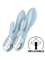 SATISFYER - LUCHTPOMP BUNNY 1 KONIJN OPBLAASBARE VIBRATOR BLAUW
