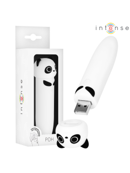 INTENSE - POH PANDA VIBRERENDE KOGEL USB OPLAADBAAR 10 X 2,2 CM
