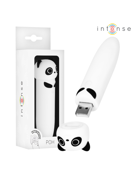 INTENSE - POH PANDA VIBRATING BULLET USB RECHARGEABLE 10 X 2.2 CM