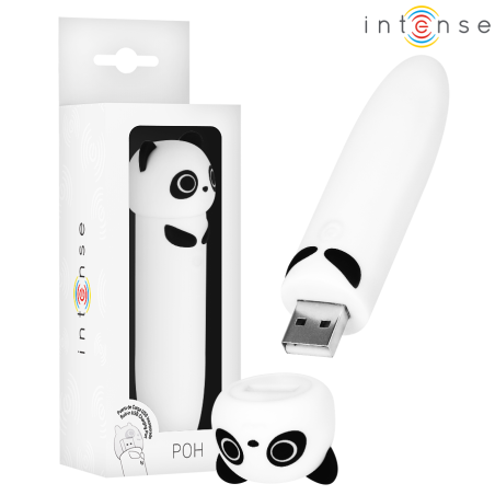 INTENSE - POH PANDA VIBRIERENDER BULLET, USB WIEDERAUFLADBAR, 10 X 2,2