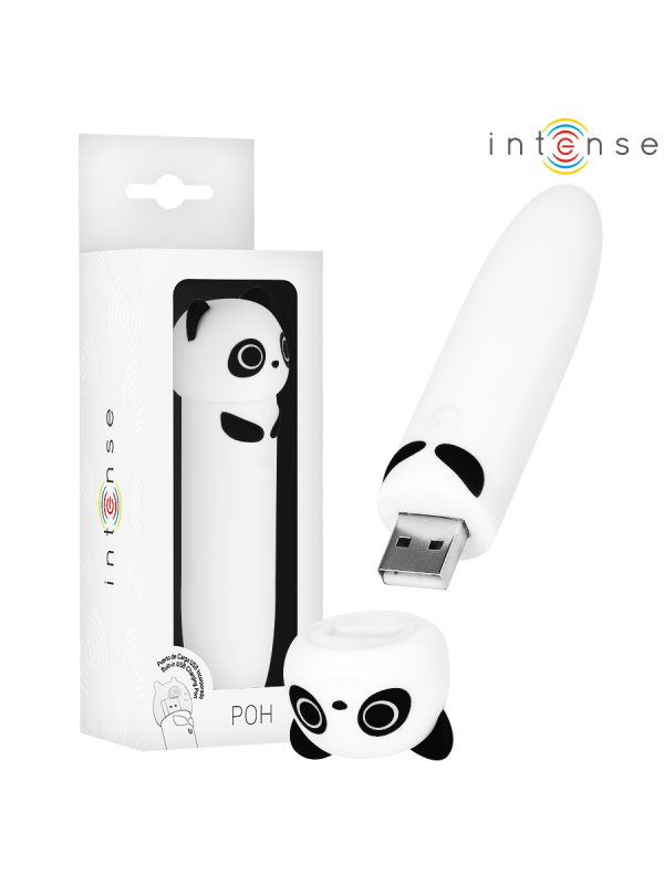 INTENSE - POH PANDA VIBRIERENDER BULLET, USB WIEDERAUFLADBAR, 10 X 2,2