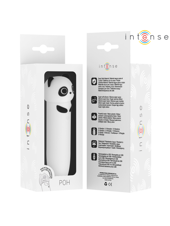 INTENSE - POH PANDA VIBRIERENDER BULLET, USB WIEDERAUFLADBAR, 10 X 2,2
