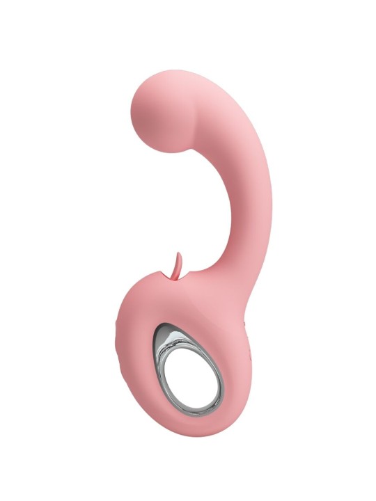 PRETTY LOVE - VIBRATEUR POINT G + STIMULATEUR DE CLITORIS ERYNNYES 10 