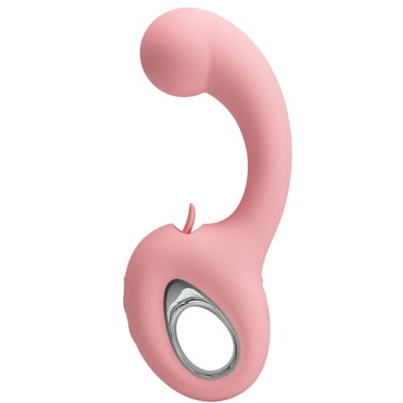 PRETTY LOVE - ERYNNYES VIBRATORE PUNTO G + STIMOLATORE CLITORIDEO 10 V