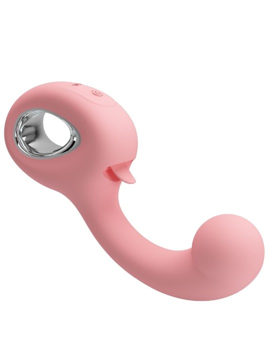 PRETTY LOVE - ERYNNYES VIBRATORE PUNTO G + STIMOLATORE CLITORIDEO 10 V